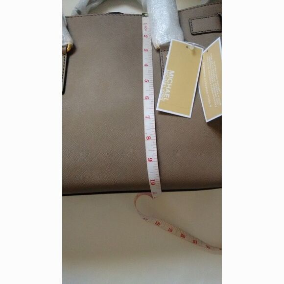 New! MICHAEL KORS Large East West Leather Handbag Satchel Bag Crossbody Bag - Picture 7 of 8